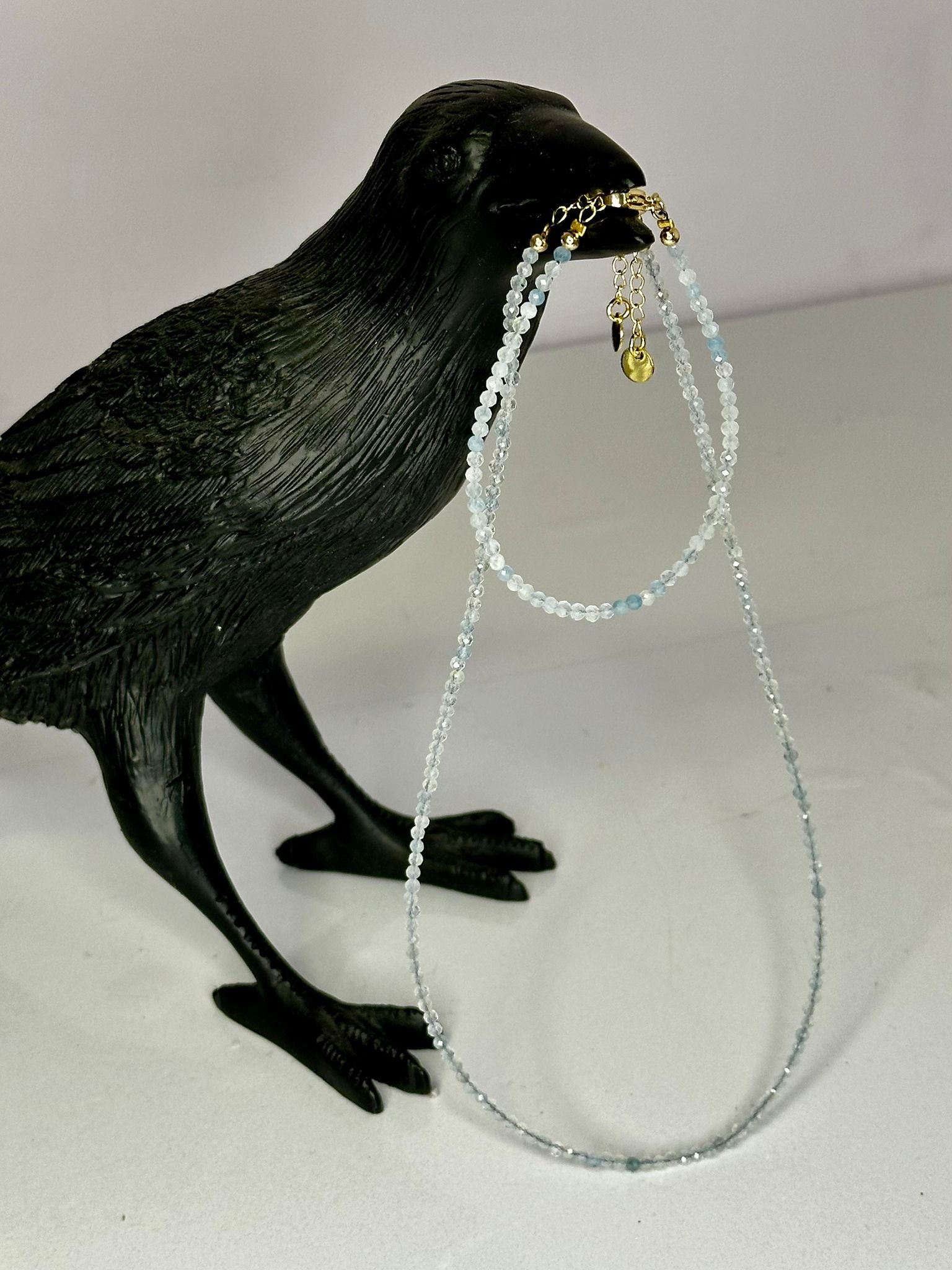 Aquamarine Faceted Bracelet & Choker Set