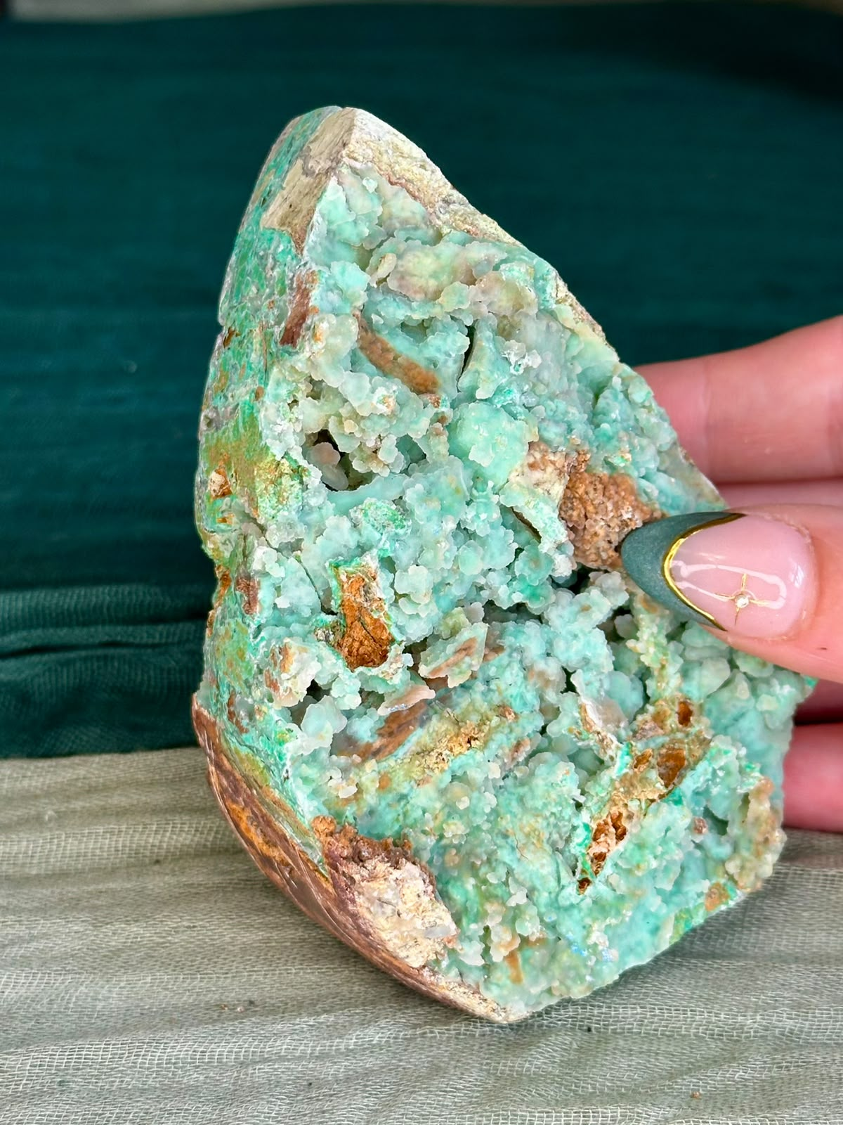 Smithsonite Druzy Freeform