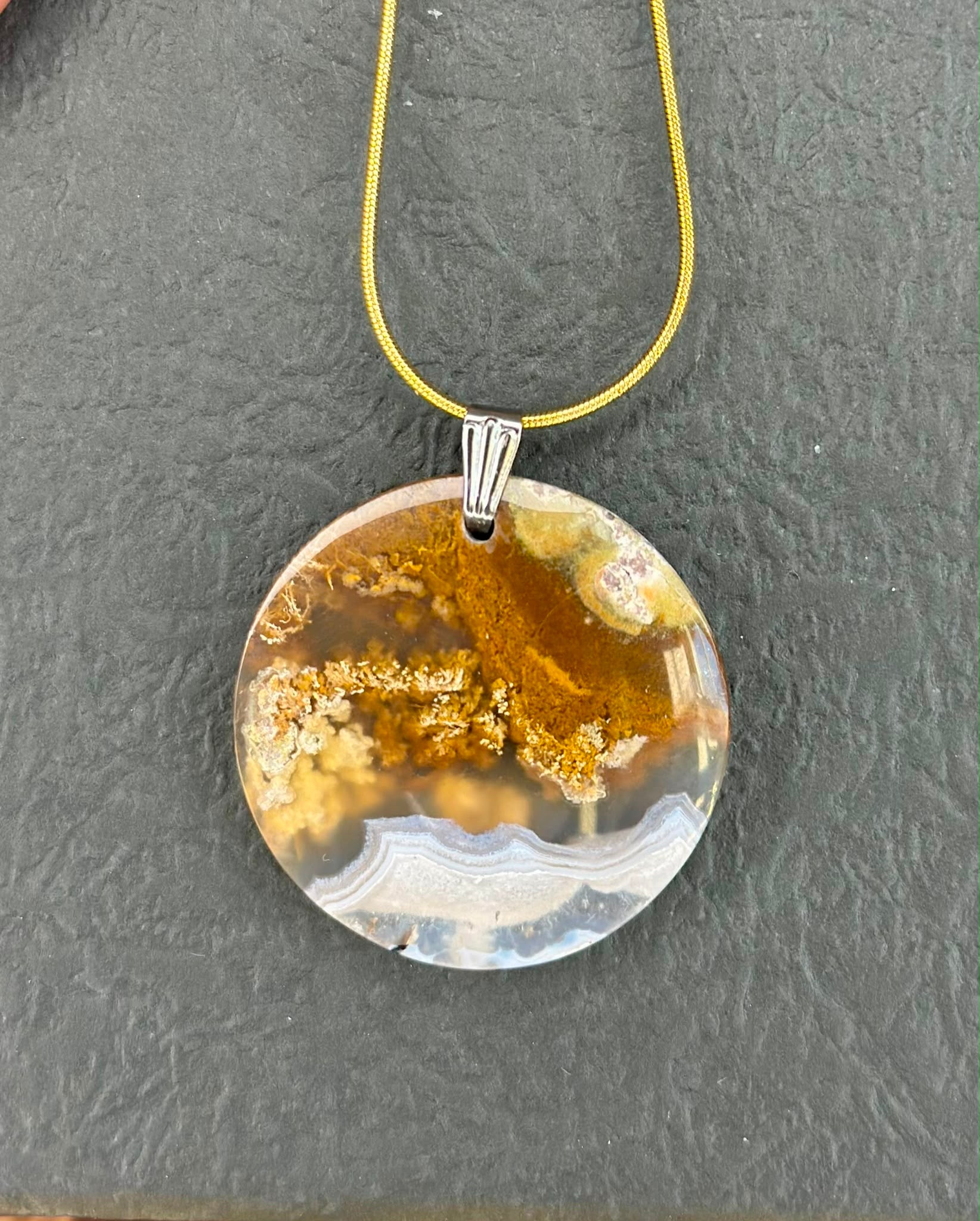 Indonesian Scenic Moss Agate Pendants- Choose Your Own