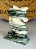 Grey Vein Jasper Seahorse