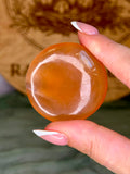 Orange Calcite Flat Stone