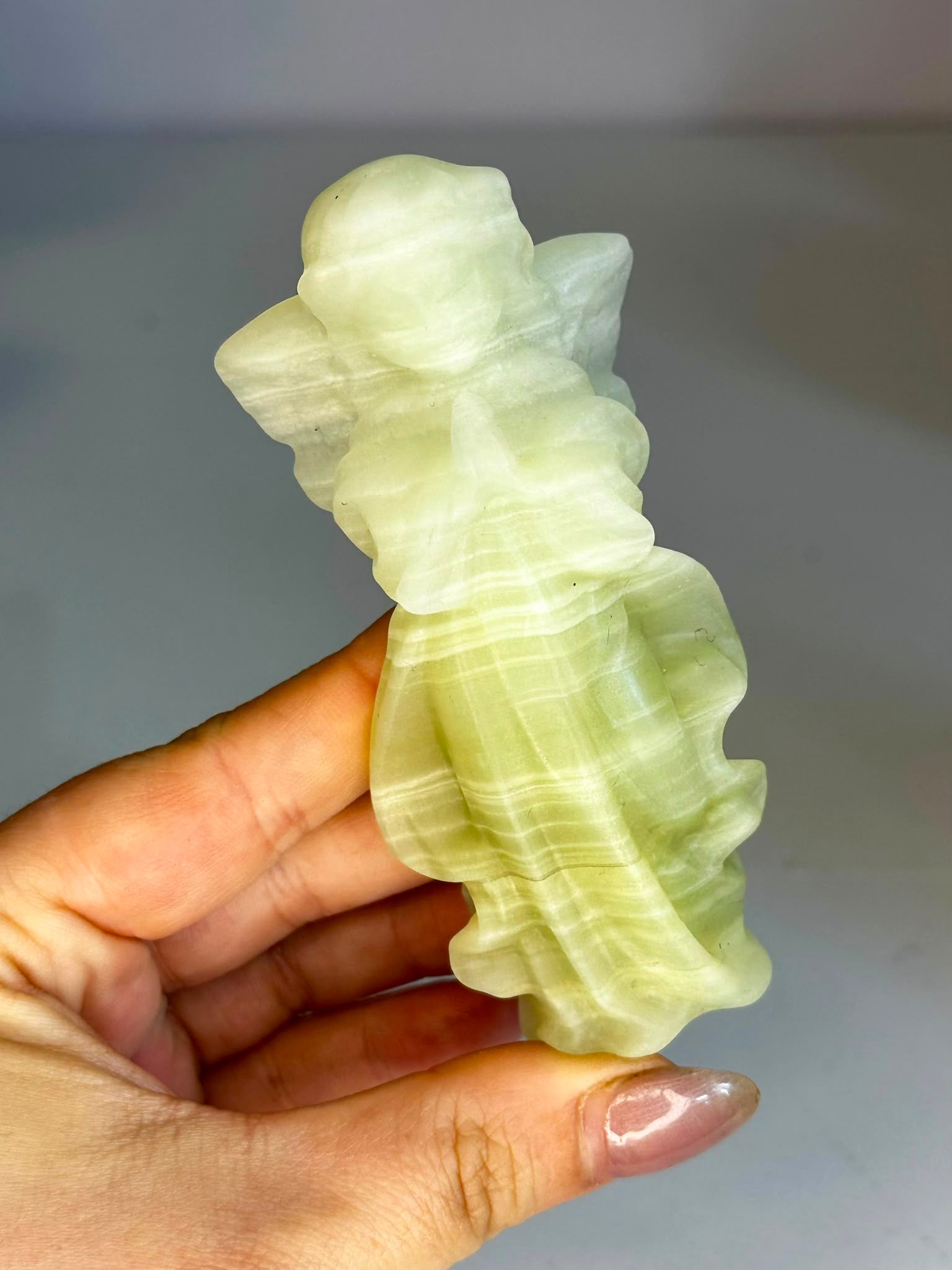 Afghan Jade Angel Carving