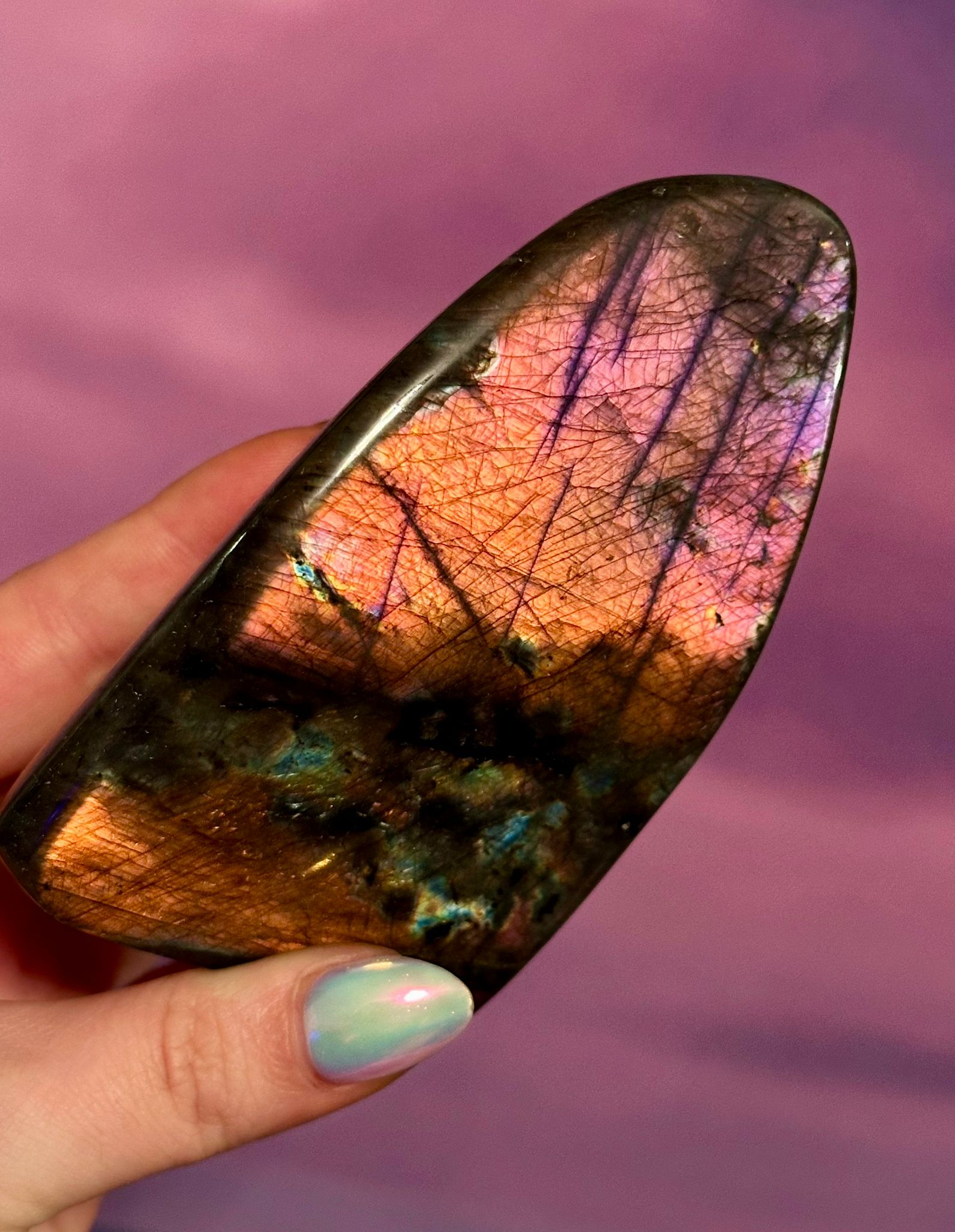 Veil of Aurora Labradorite — Aethyra