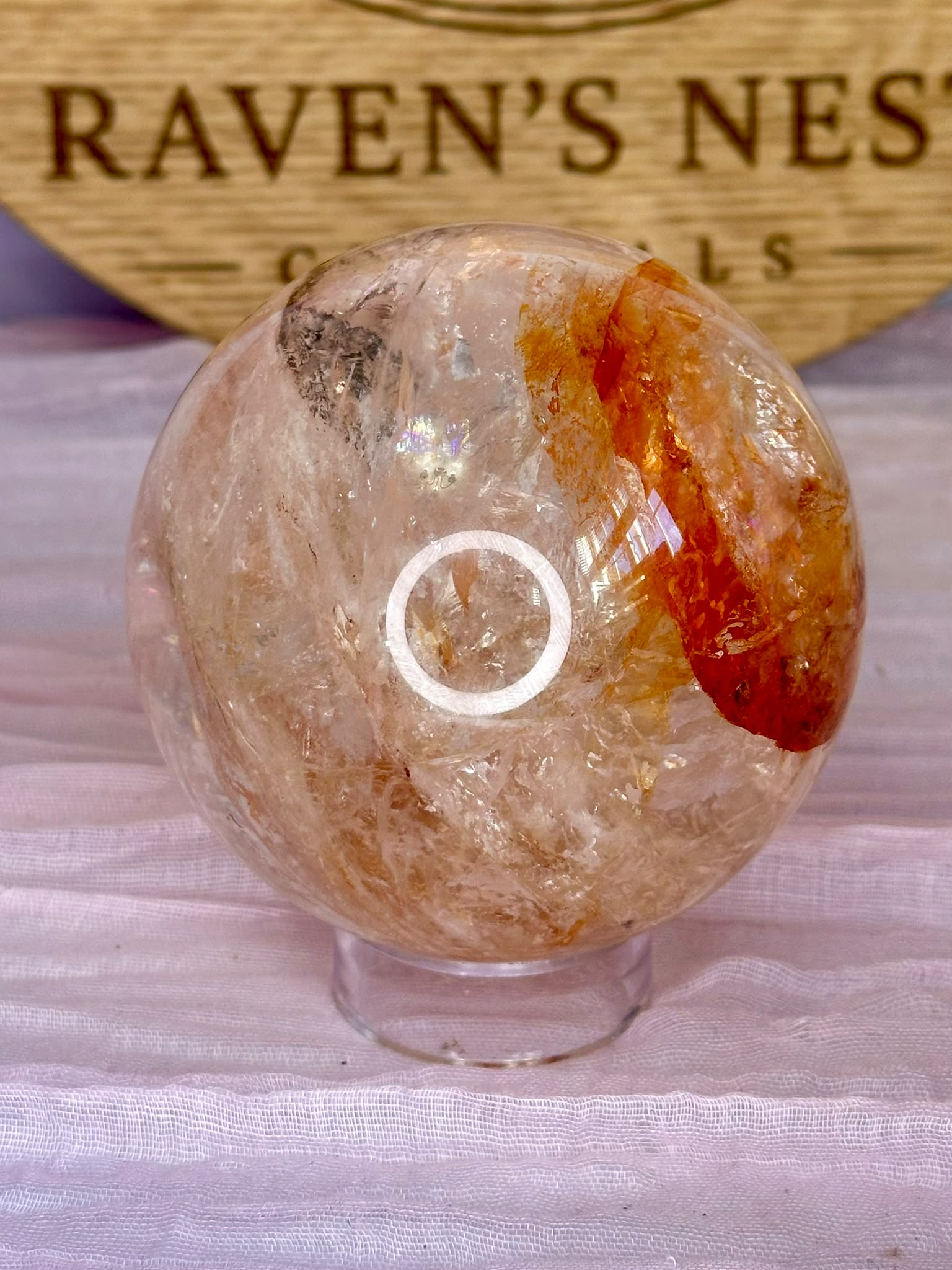 Collectors Grade Dendritic Fire Quartz Sphere