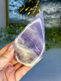 Silk Fluorite Teardrop Freeform