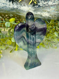 Large Fluorite Angel Carving