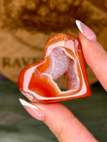 Druzy Carnelian Heart