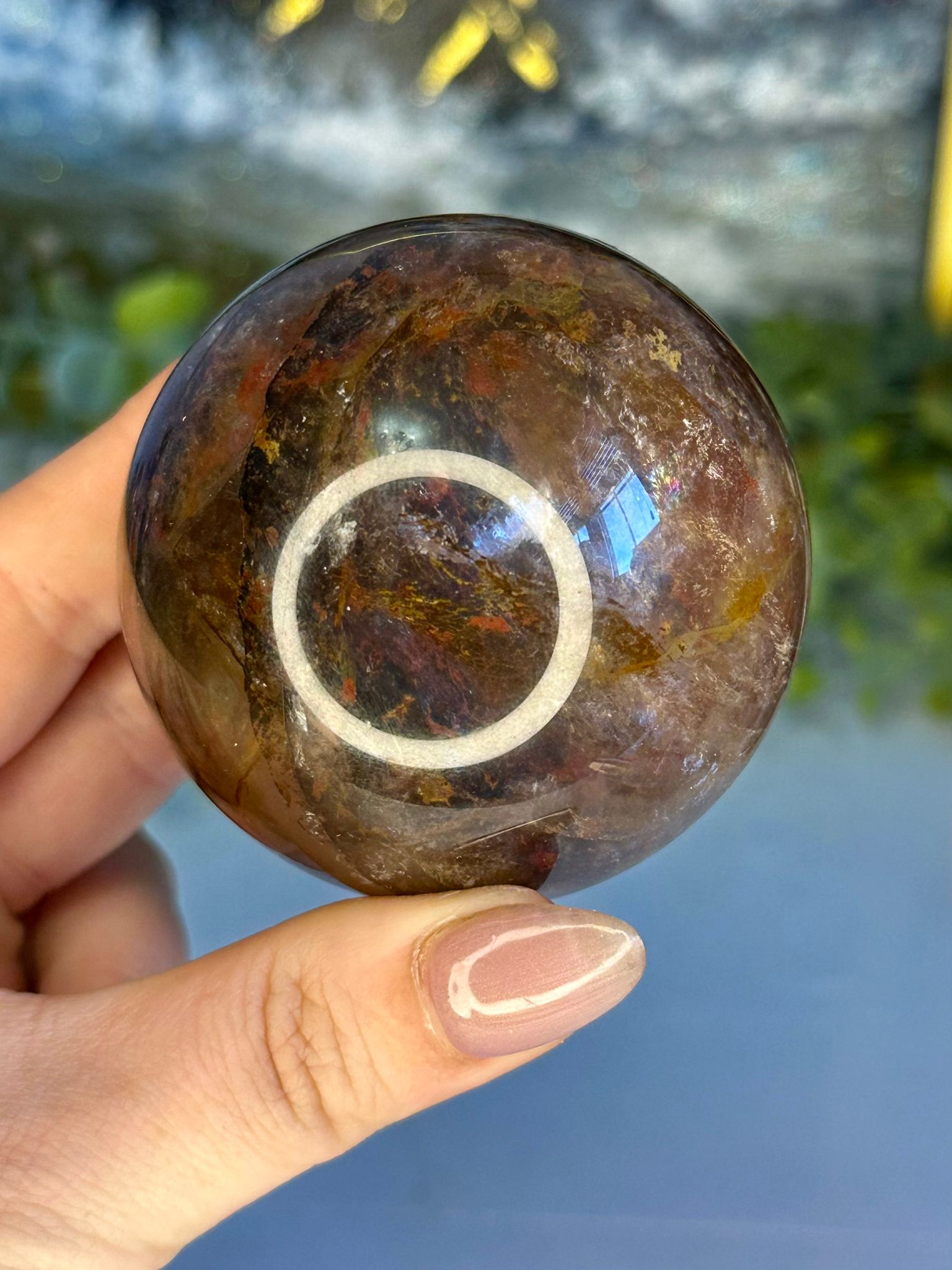 Fire Quartz & Golden Healer Sphere – Double Star Flash