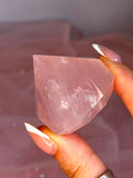 Rose Quartz Diamond Carving