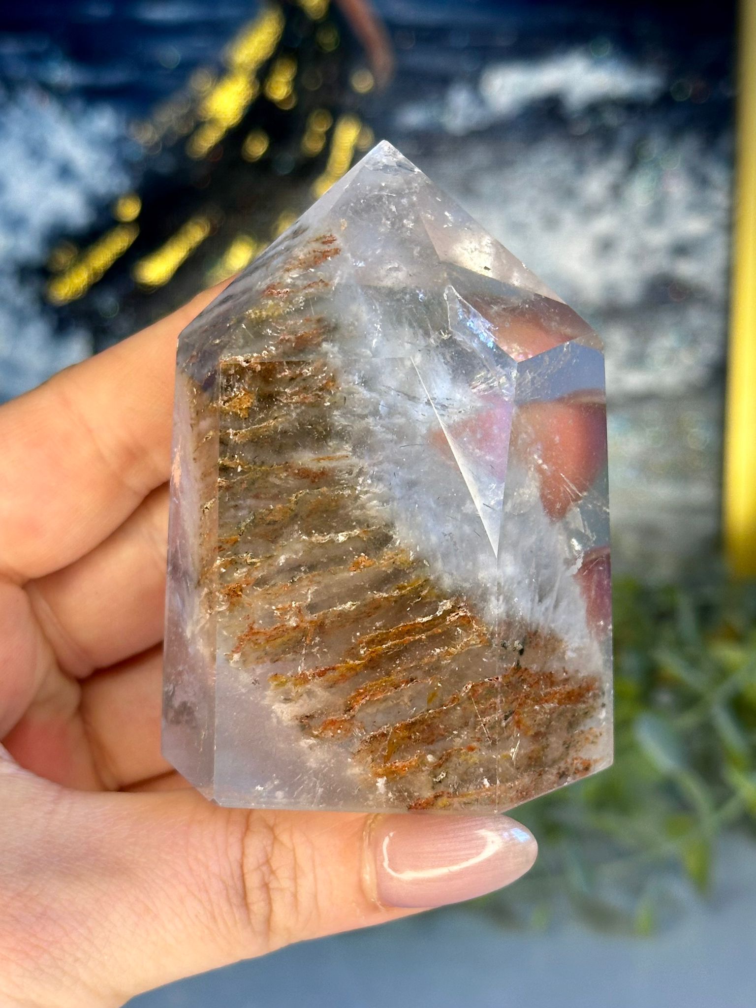 White Garden Quartz “Thousand Layer Stairway” Tower