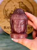 Strawberry Quartz Buddha Head
