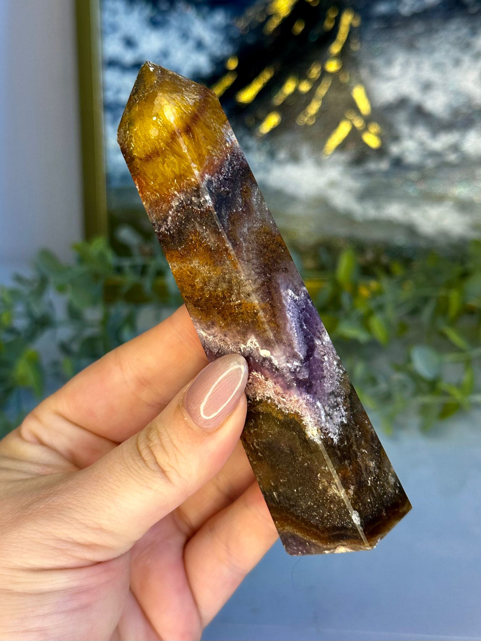 Auralite Fluorite Tower