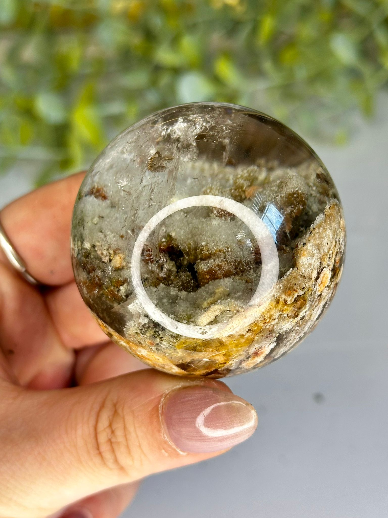 White Garden Quartz Sphere