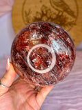 XL Fire Quartz Sphere