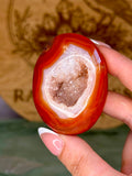 Druzy Carnelian Palm Stone