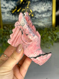 Peruvian Rhodonite Dragon Carving