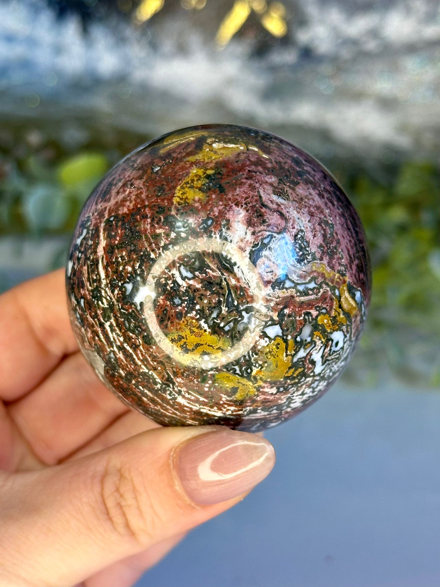 Eclipse Sea Jasper Sphere