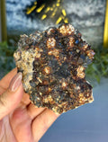 Large Garnet & Smokey Quartz Cluster