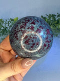 UV Reactive Ruby in Kyanite Sphere