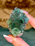 Purple Zoned Green Cubic Fluorite - Okorusu Namibia