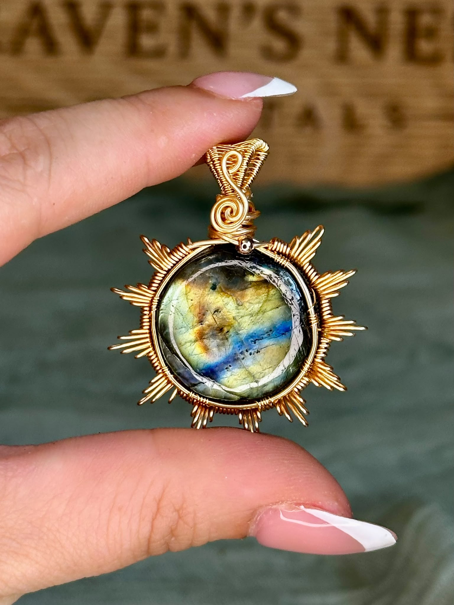 Wire Wrapped Large Labradorite Pendants - Choose Your Own