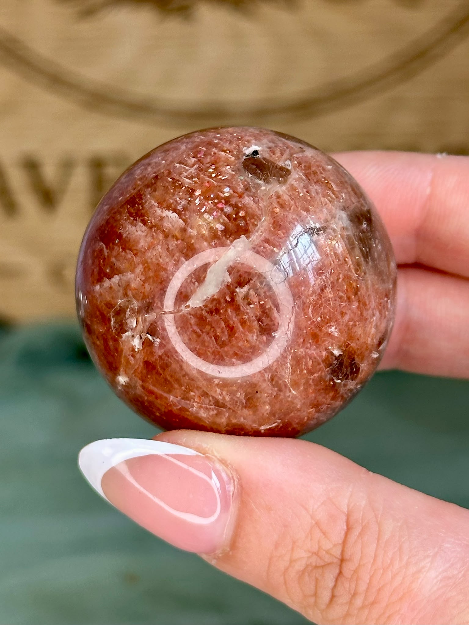 Sunstone, Moonstone & Smoky Quartz Sphere
