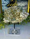 Large 1.1kg Pyrite on Calcite with Galena Display Specimen