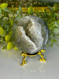 Druzy Green Moss Agate Sphere