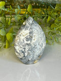 Indonesian Blue Plume Agate Freeform