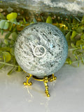 Blue Grey Moss Agate Sphere