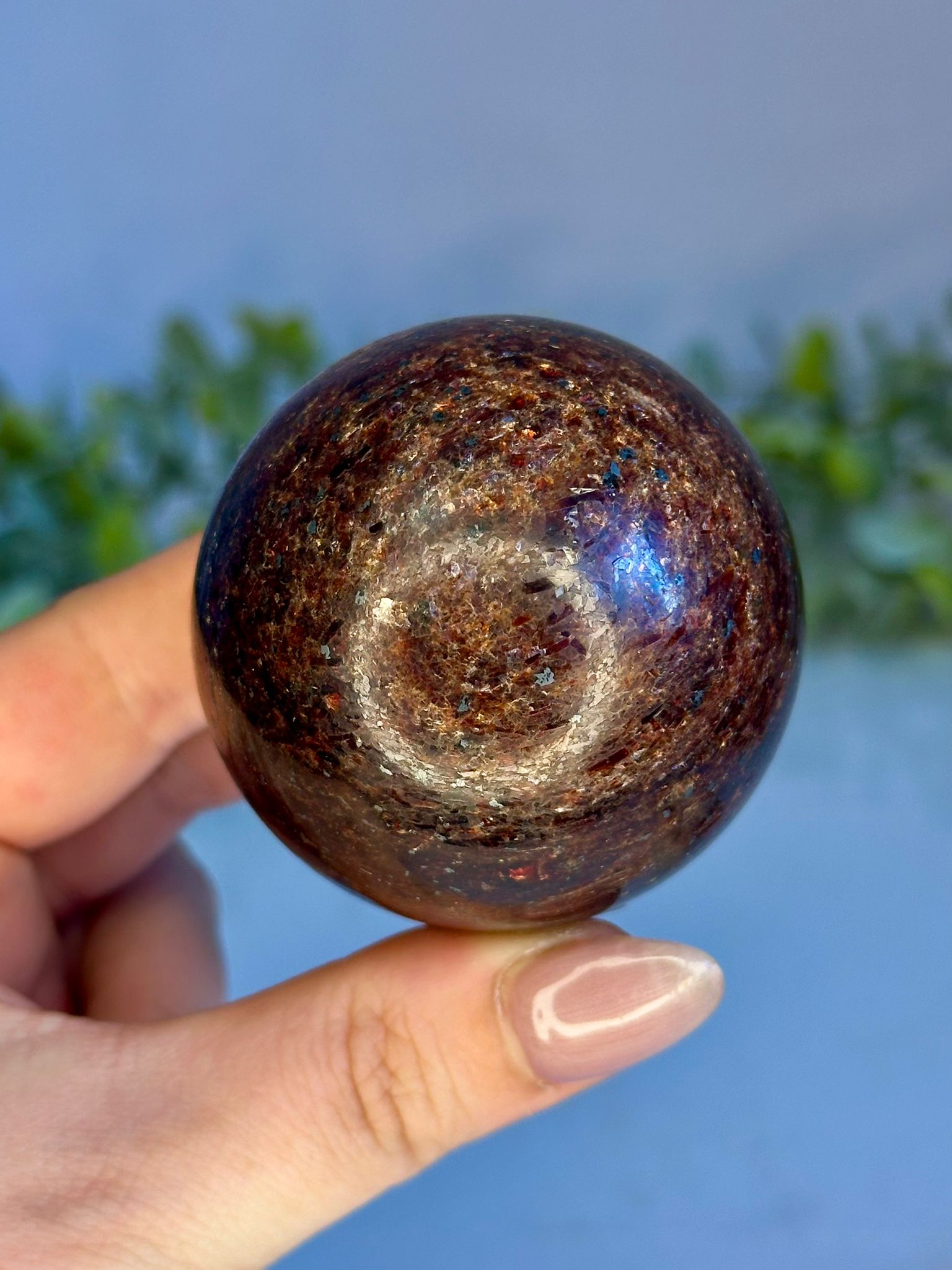 Garnet & Mica Sphere