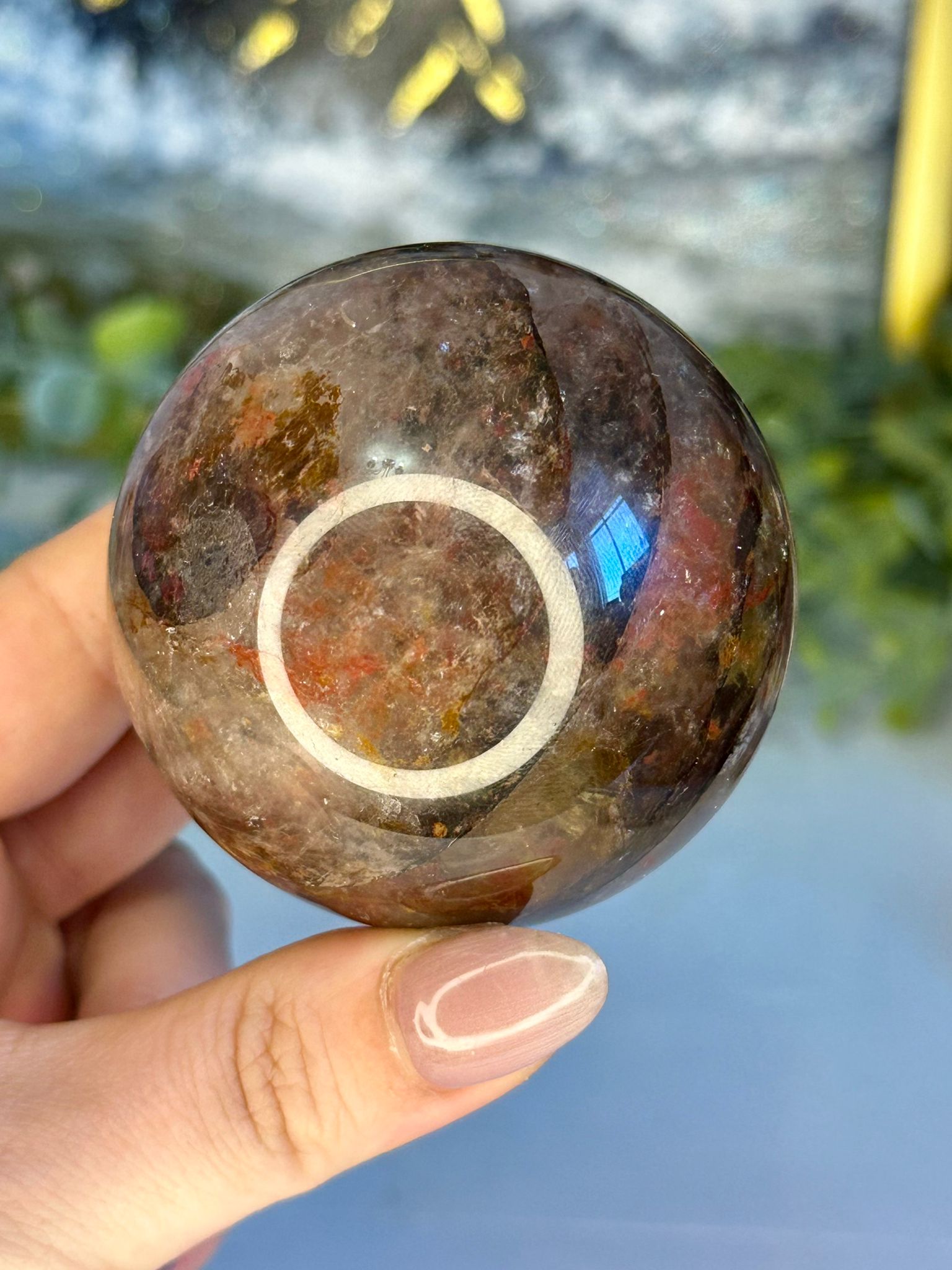 Fire Quartz & Golden Healer Sphere – Double Star Flash