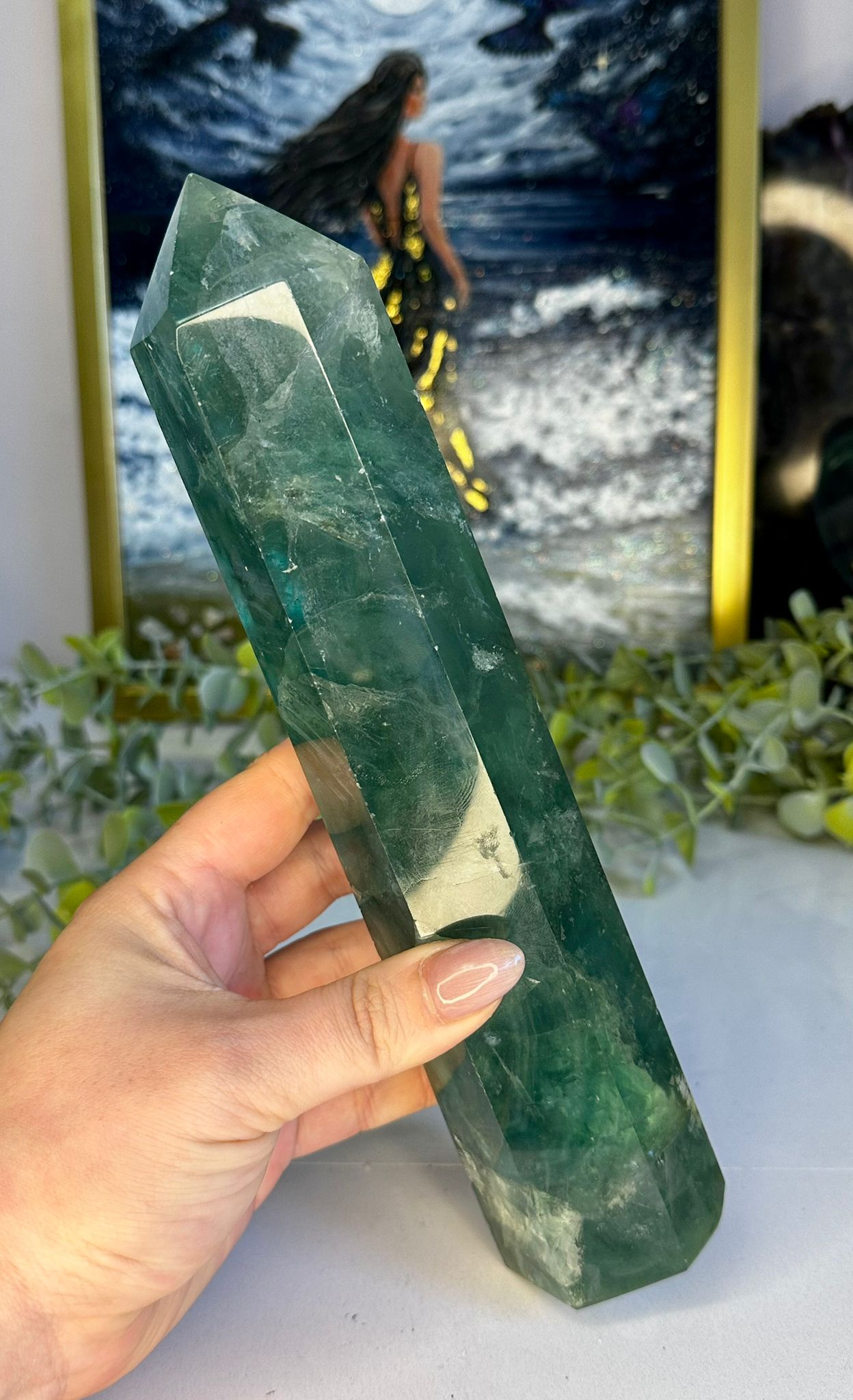 XL Green Fluorite Tower