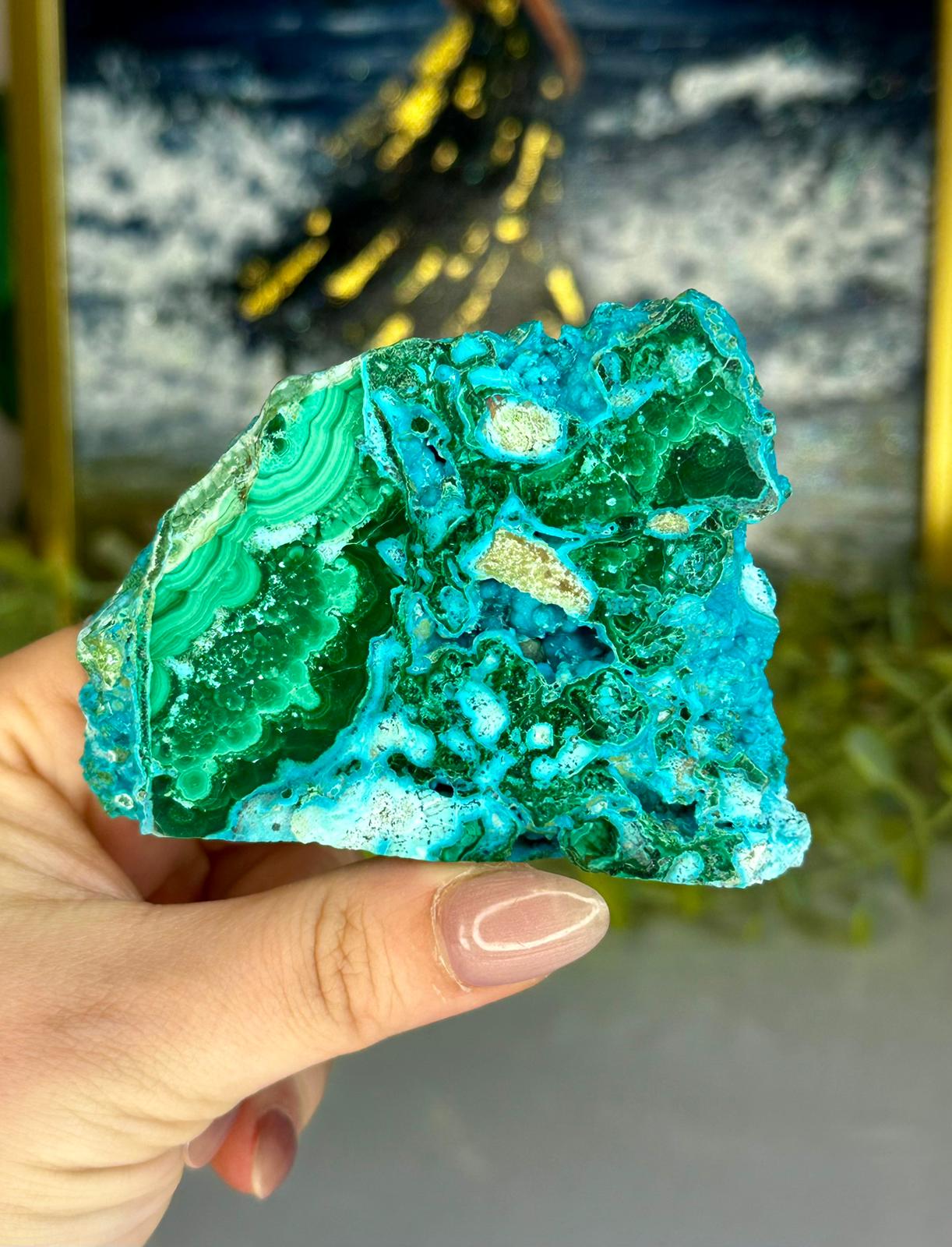 Druzy Polished Malacholla Freeform