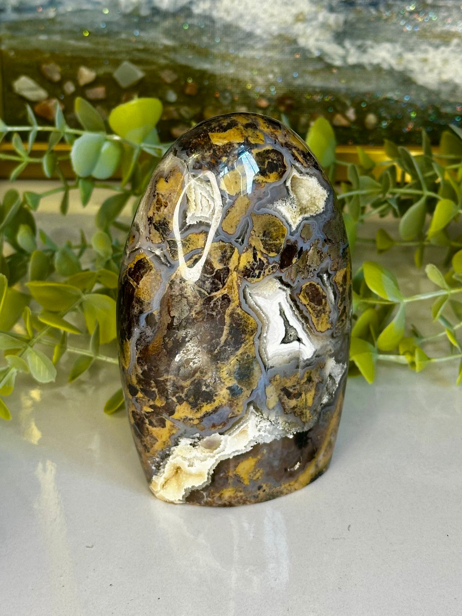 Large Indonesian Blue Brecciated Jasper Freeform