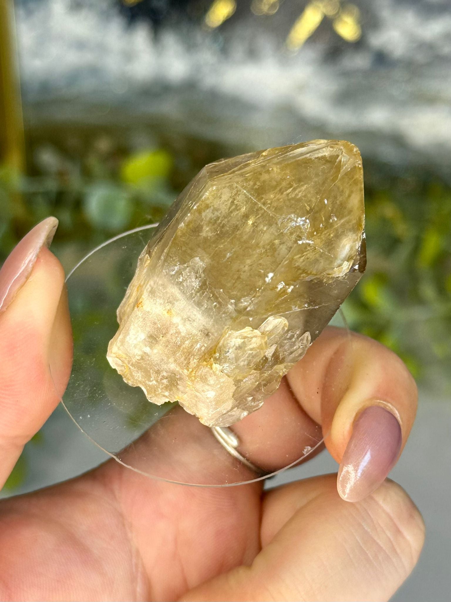 Natural Kundalini Citrine Crystal Point