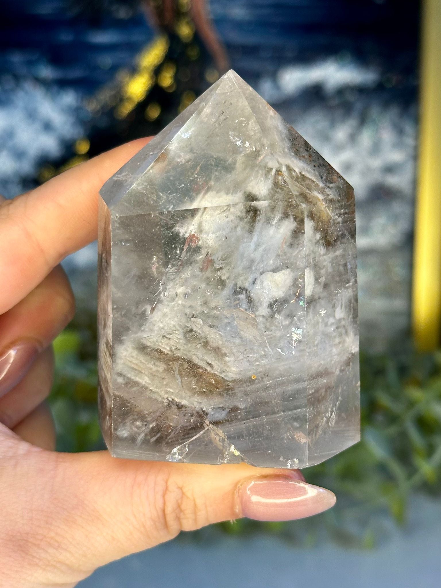 White Garden Quartz “Thousand Layer Stairway” Tower