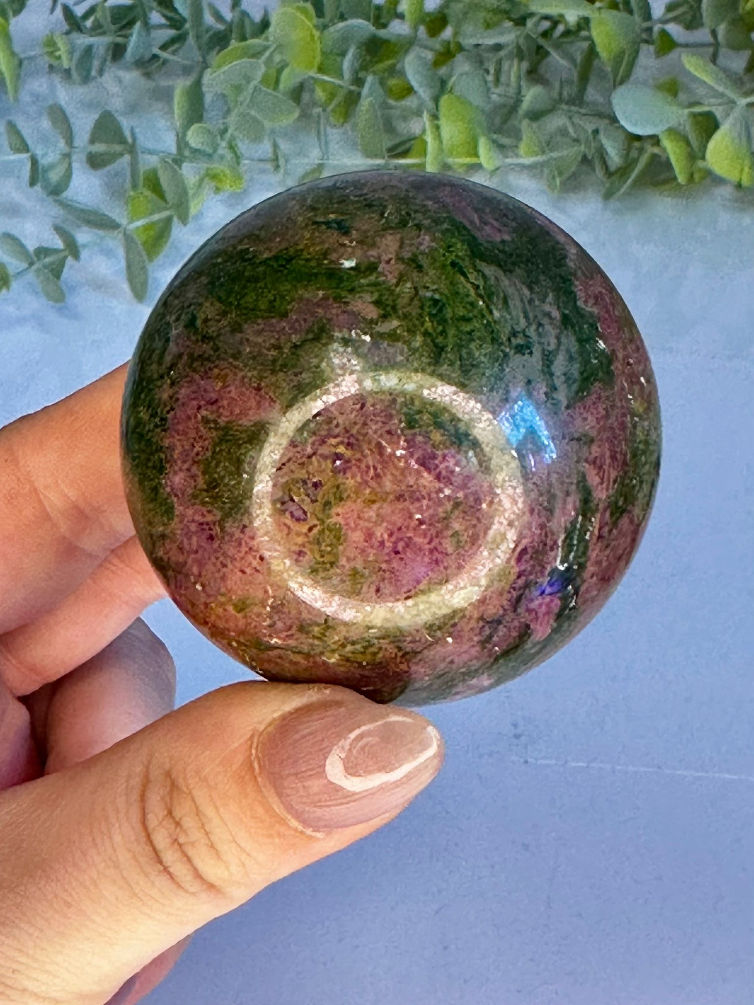 Rare Emerald x Ruby x Chrysocolla Sphere