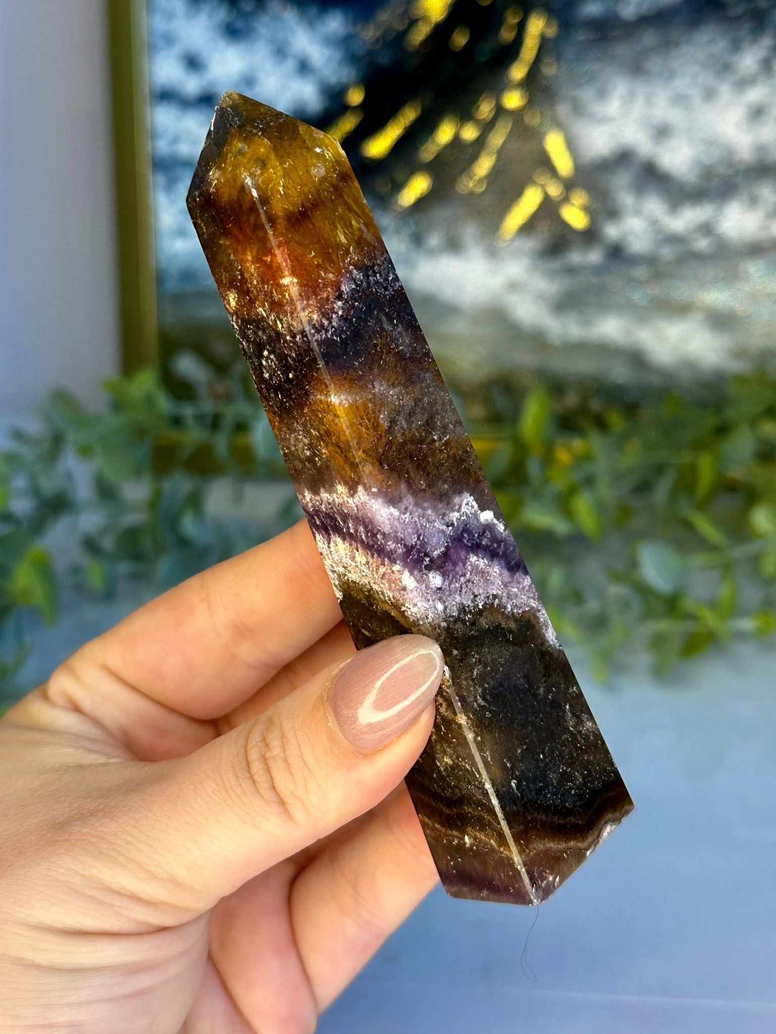 Auralite Fluorite Tower