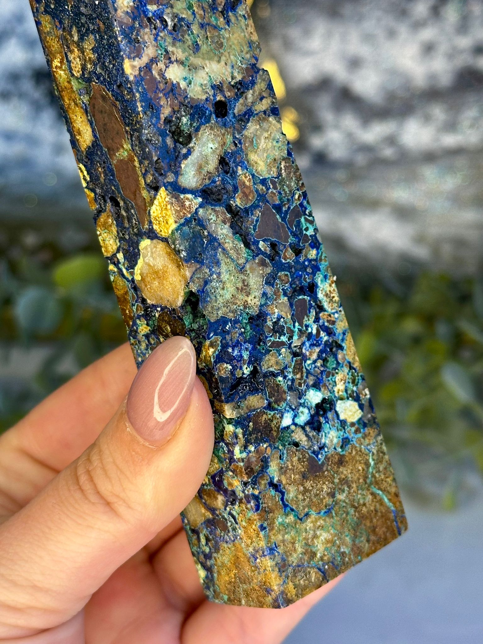 Druzy Azurite & Chrysocolla Tower