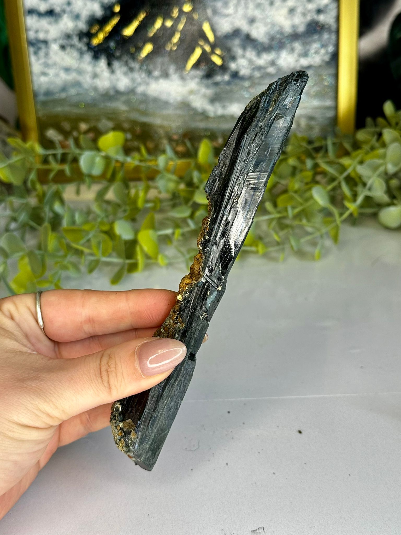 Natural Vivianite Blade Specimen