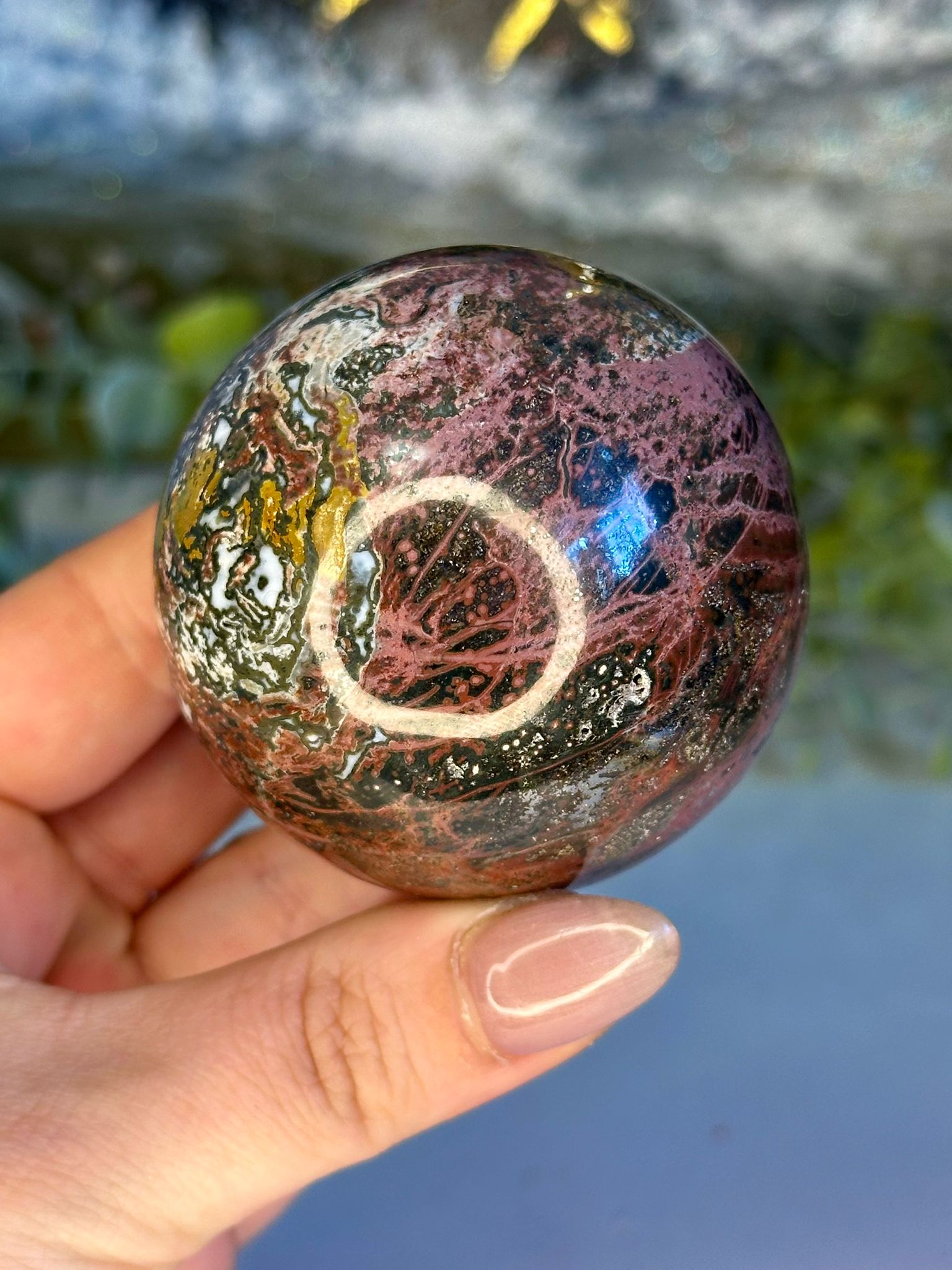 Eclipse Sea Jasper Sphere