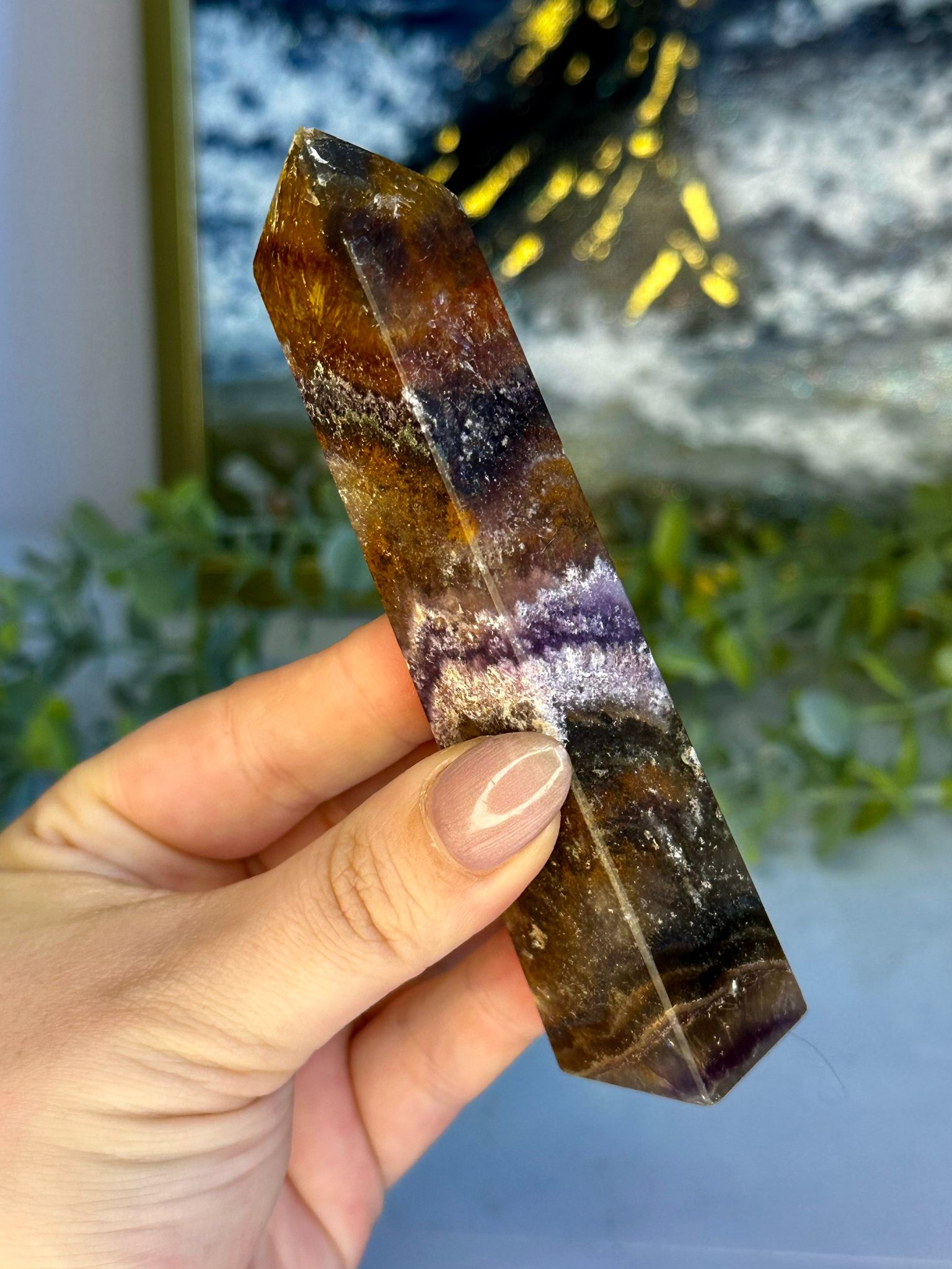Auralite Fluorite Tower