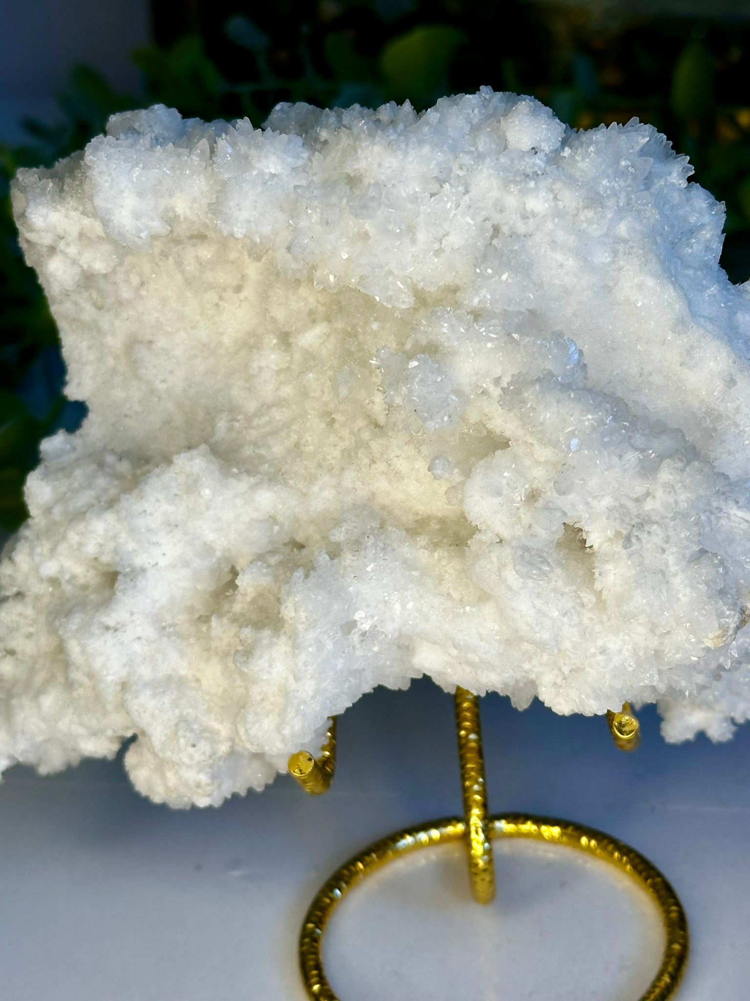 Sparkling Large White Aragonite Specimen