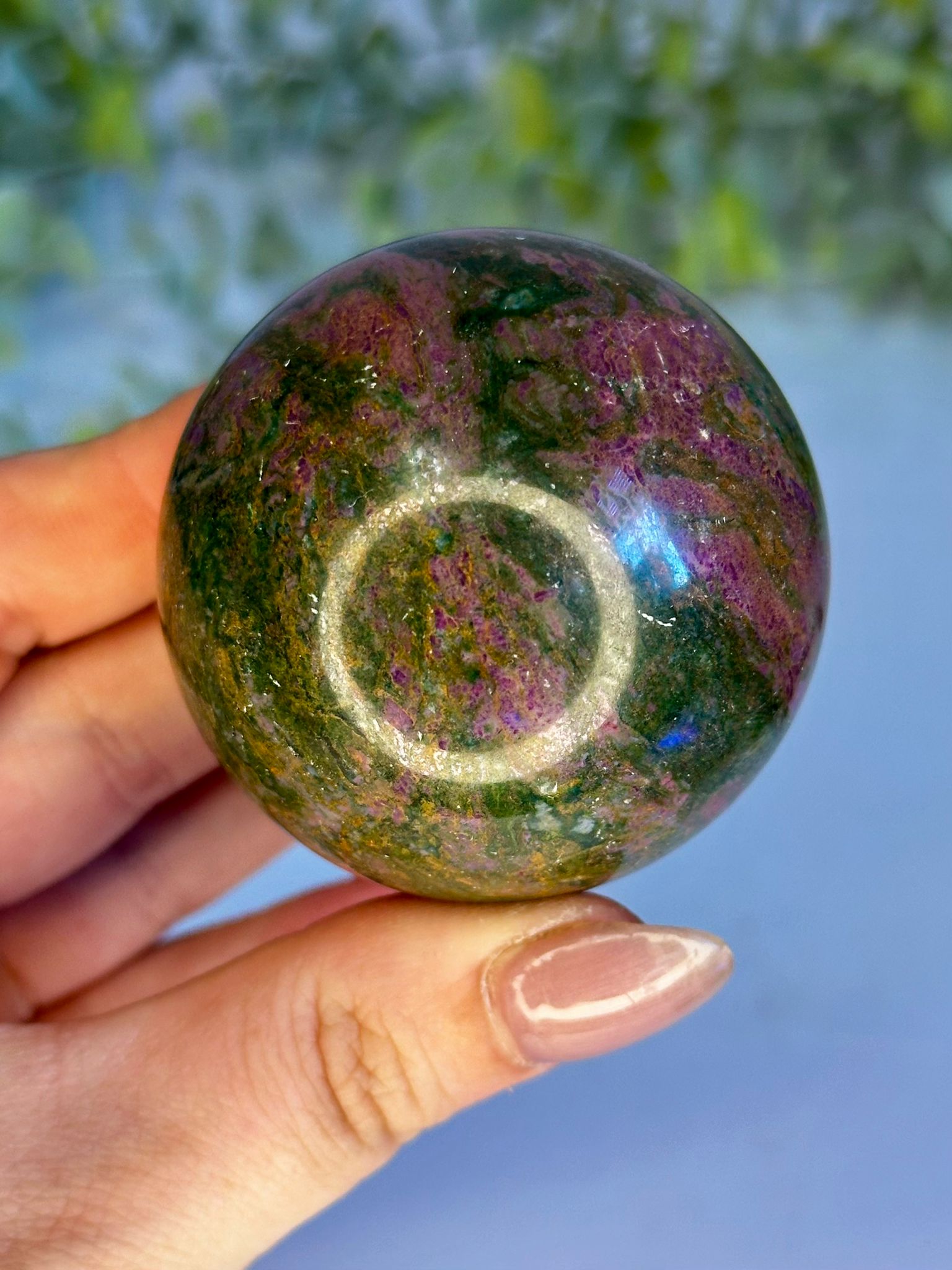 Rare Emerald x Ruby x Chrysocolla Sphere