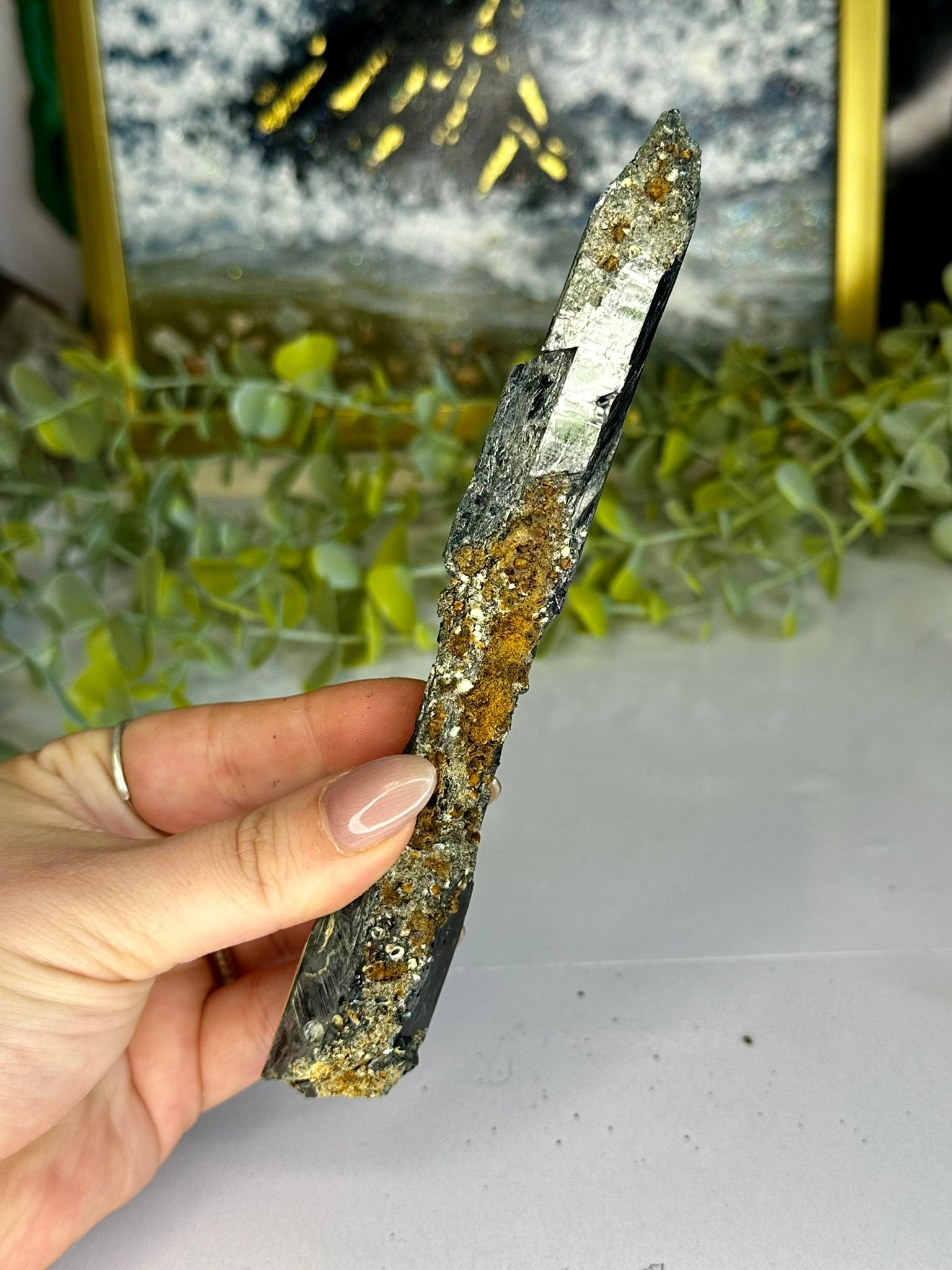 Natural Vivianite Blade Specimen