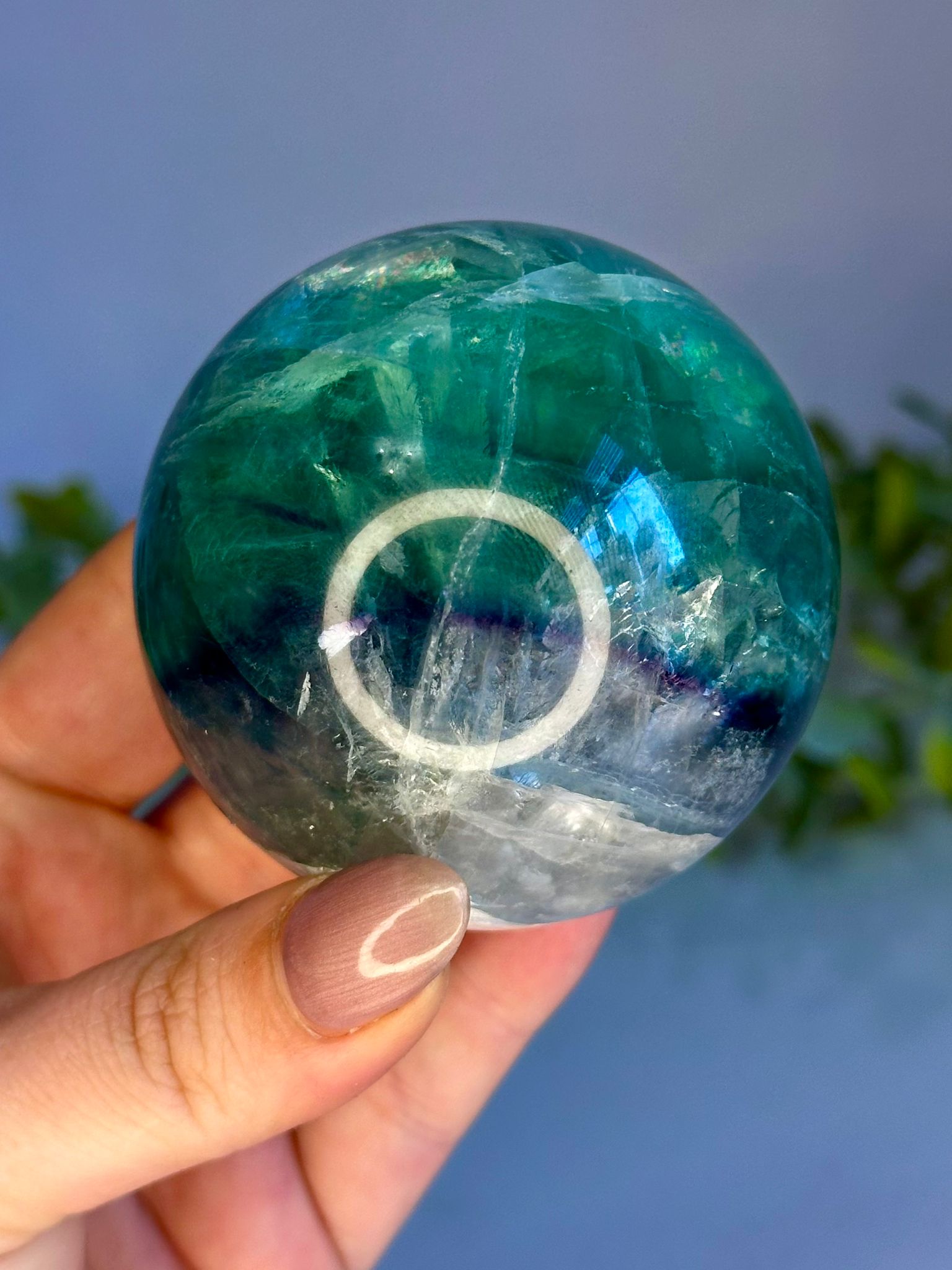 Rainbow Fluorite Sphere