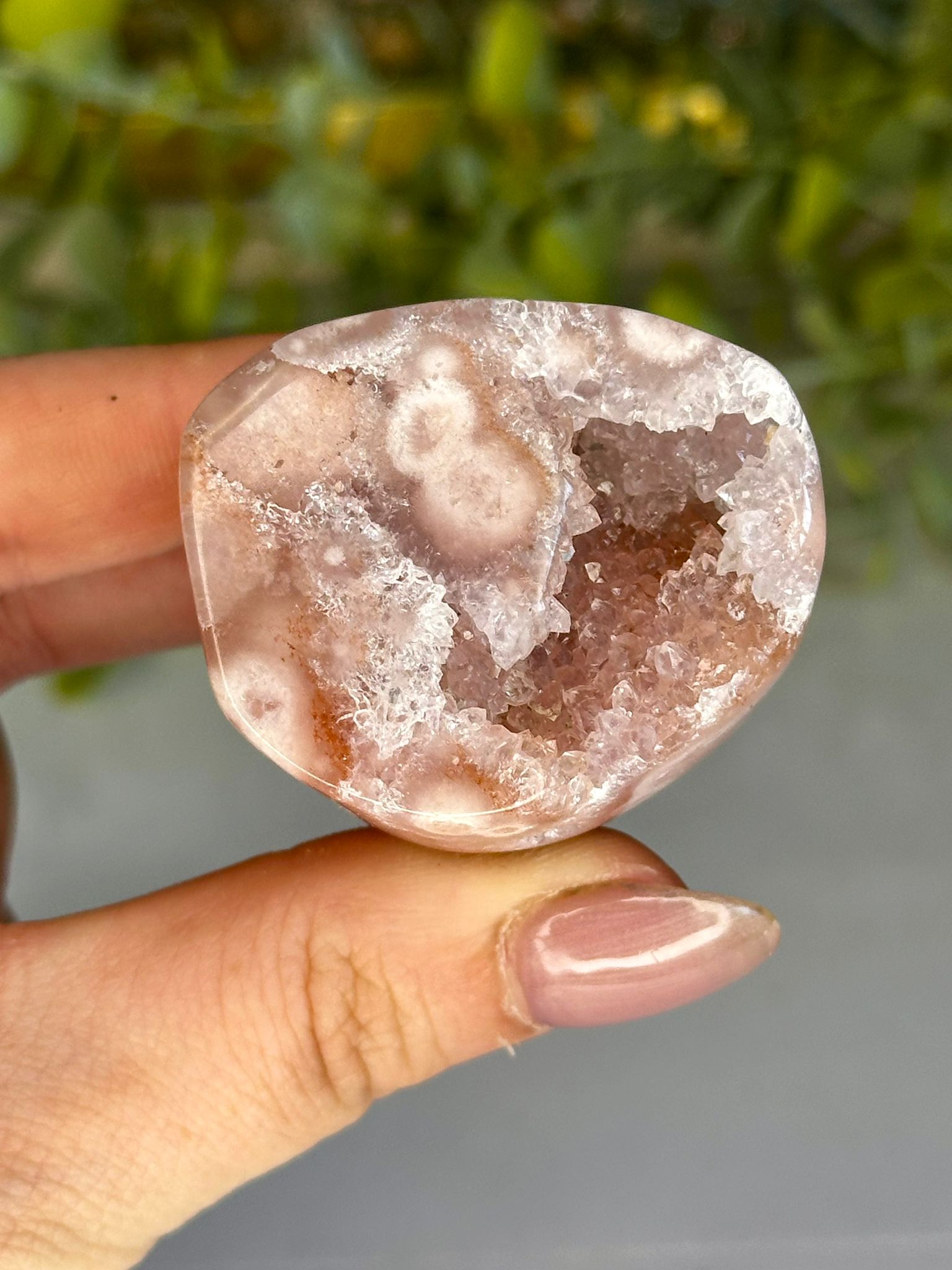 Pink Amethyst Druzy Freeform
