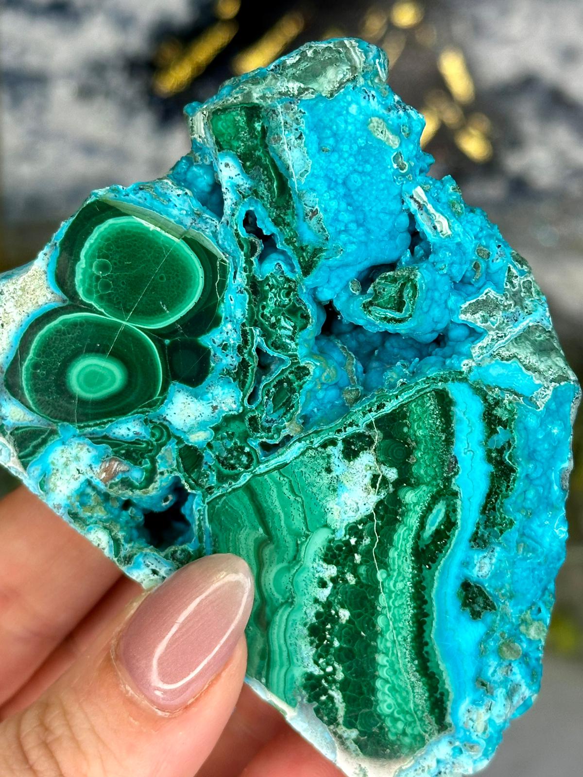 Druzy Polished Malacholla Freeform