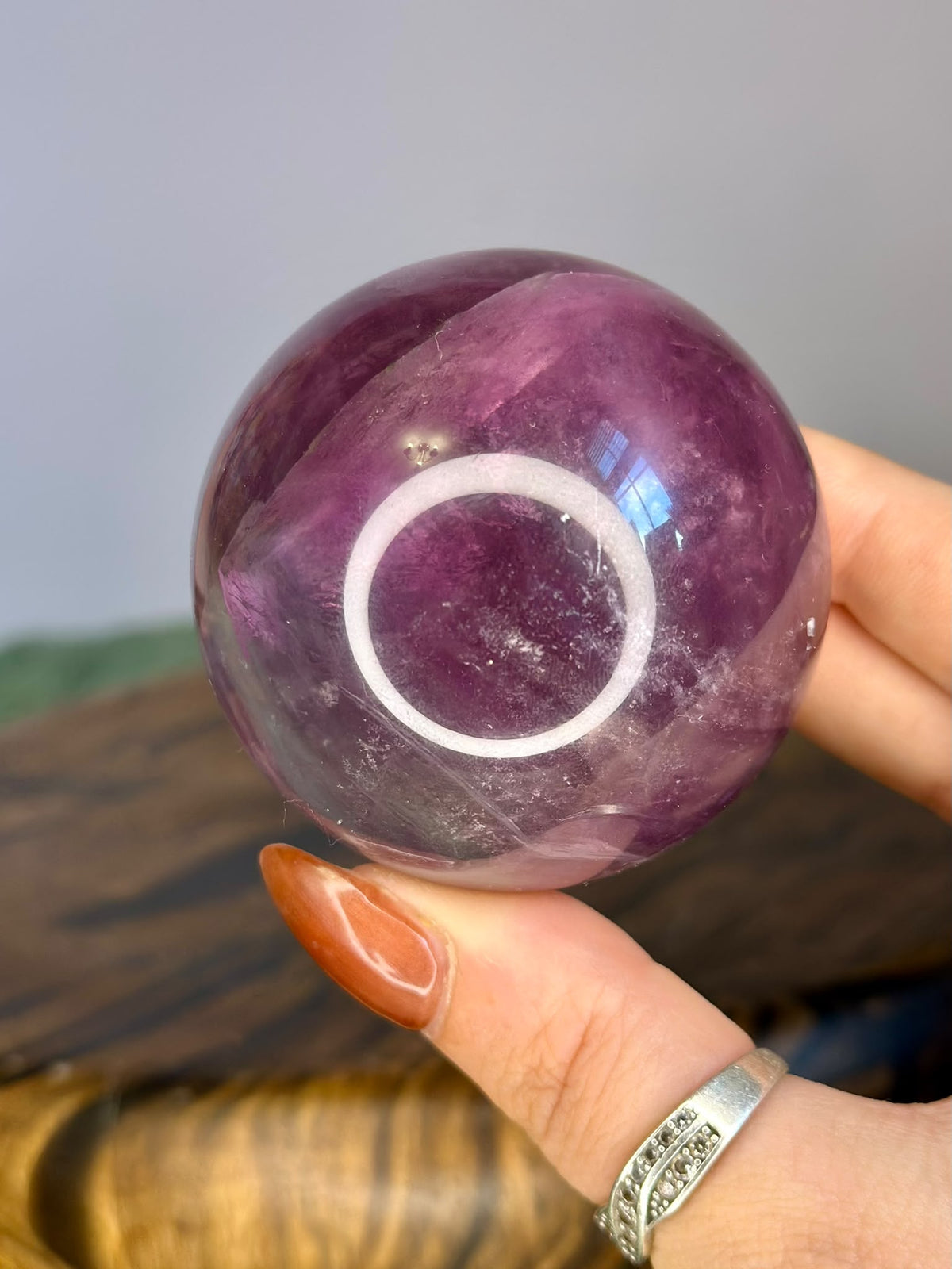 Purple Fluorite Sphere